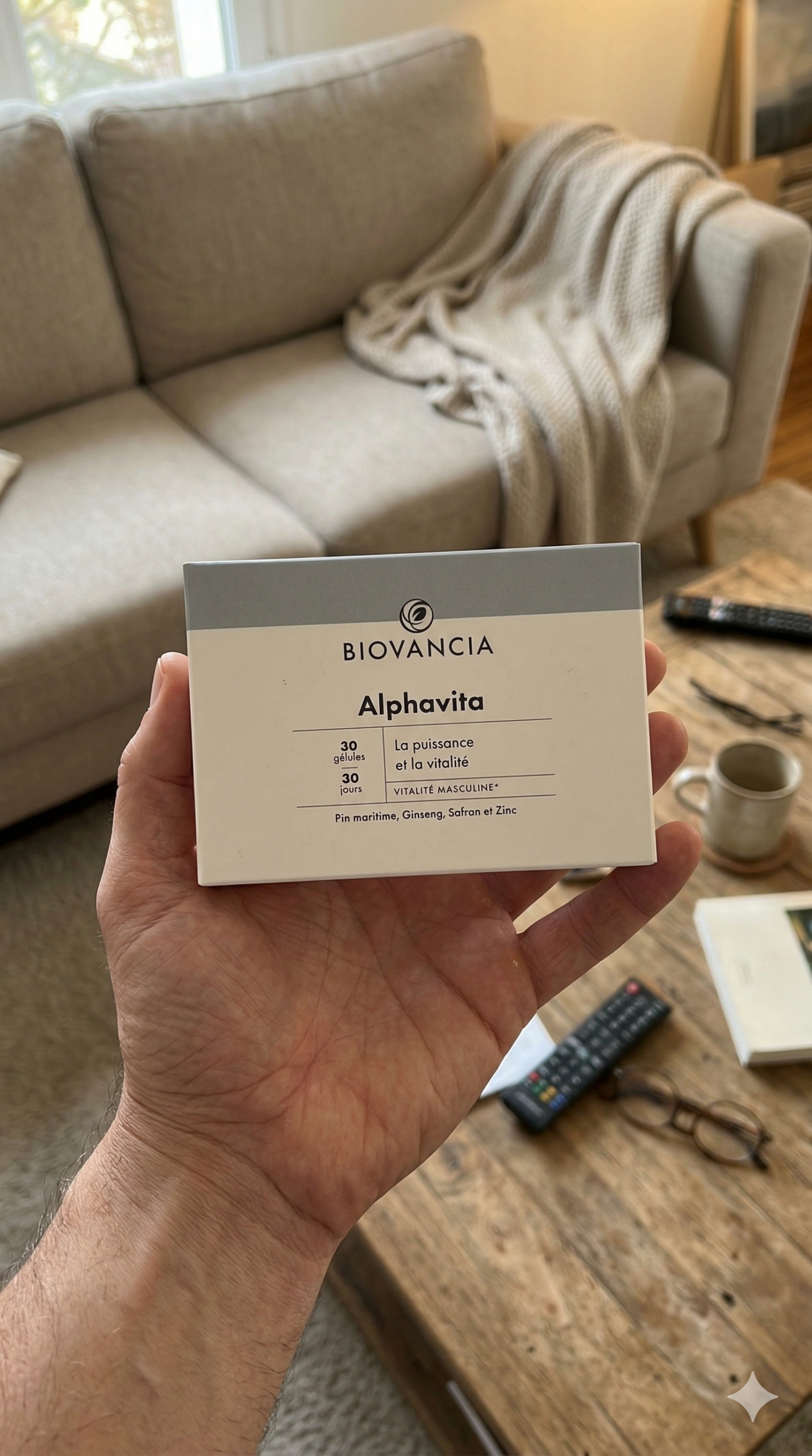 Alphavita Biovancia avis - test complet 4 actifs métaux lourds vitalité masculine 50+