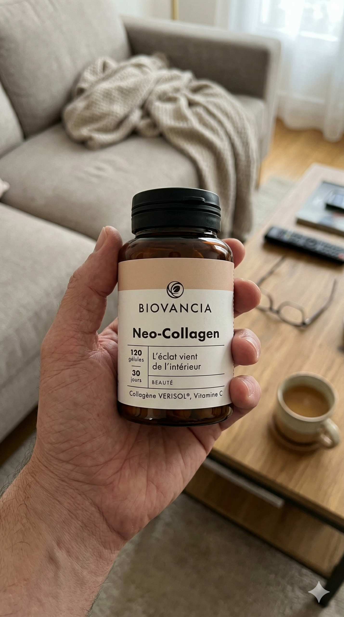 Neo Collagen Verisol Biovancia avis - test complet complément anti-âge peptides collagène GELITA vitamine C rides fermeté
