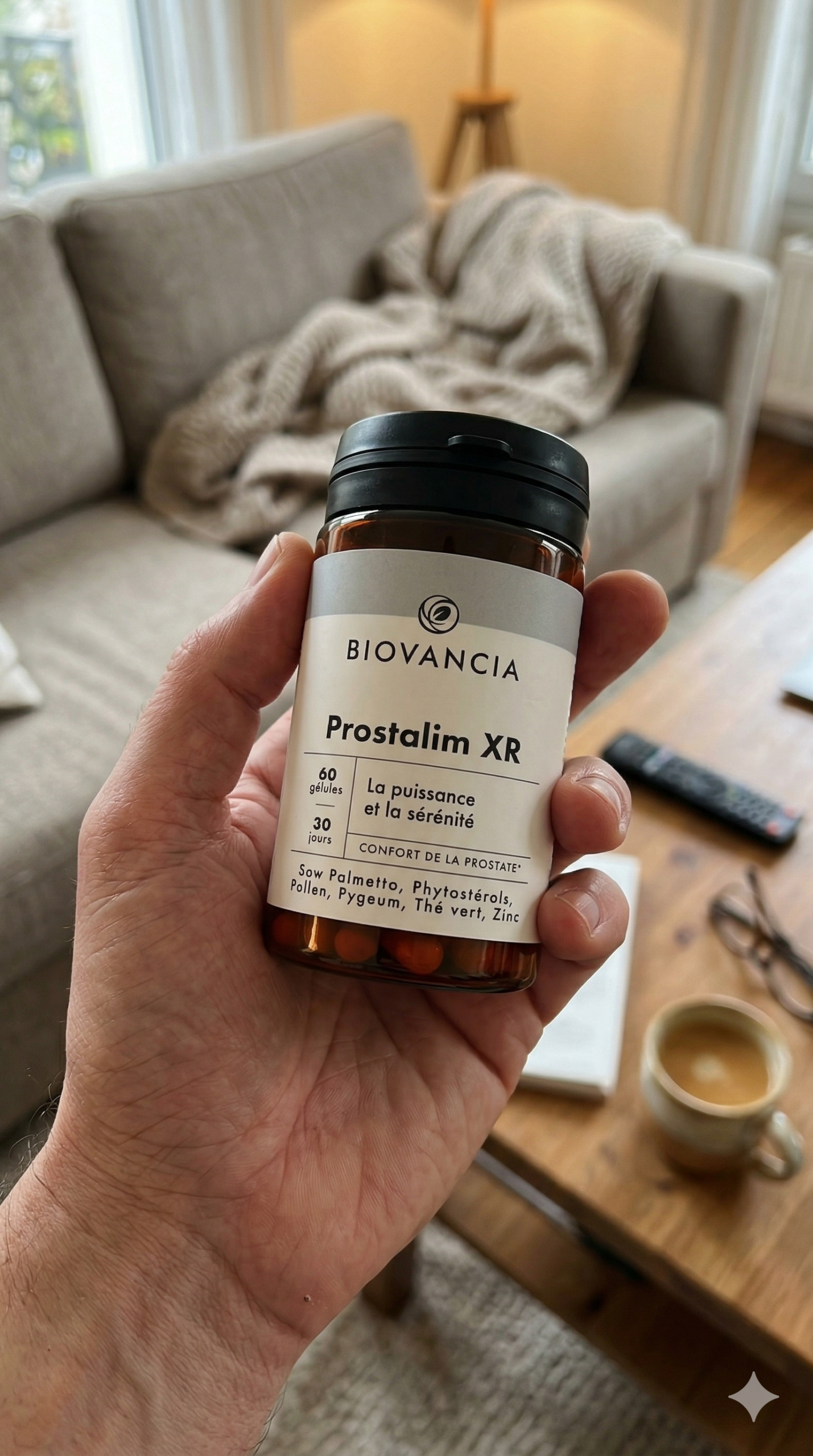 Prostalim XR Biovancia avis - test complet complément prostate 6 actifs Saw Palmetto Pygeum bêta-sitostérol pollen zinc bisglycinate thé vert HBP hypertrophie bénigne