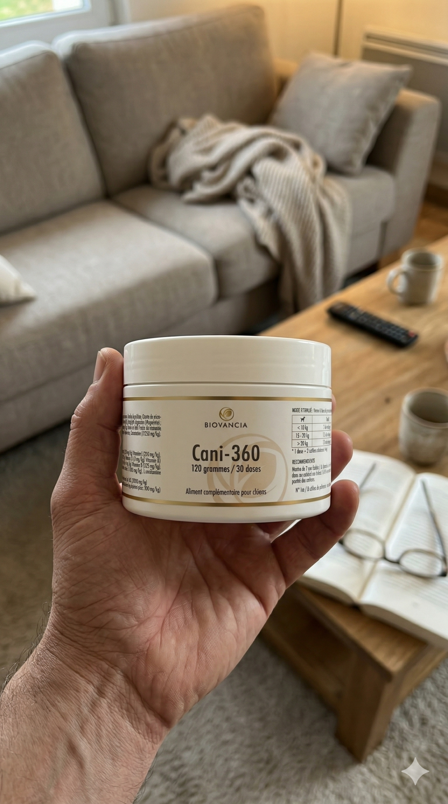 Cani 360 Biovancia avis - test complet complément chien senior 17 actifs poudre glucosamine bambou vitamines