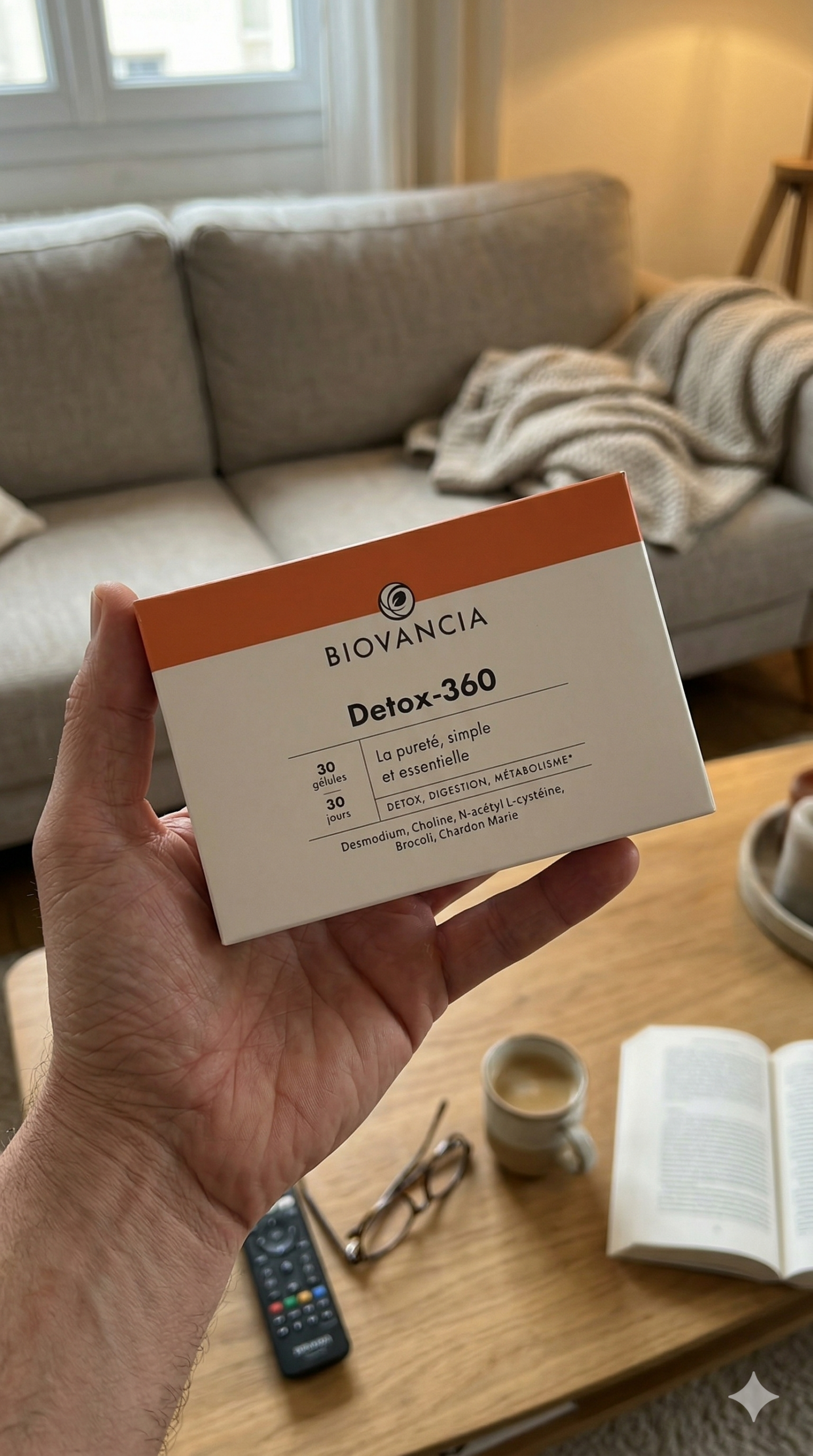 Detox 360 Biovancia avis - test complet formule hépatique Chardon-Marie Desmodium NAC Choline Sulfodyne